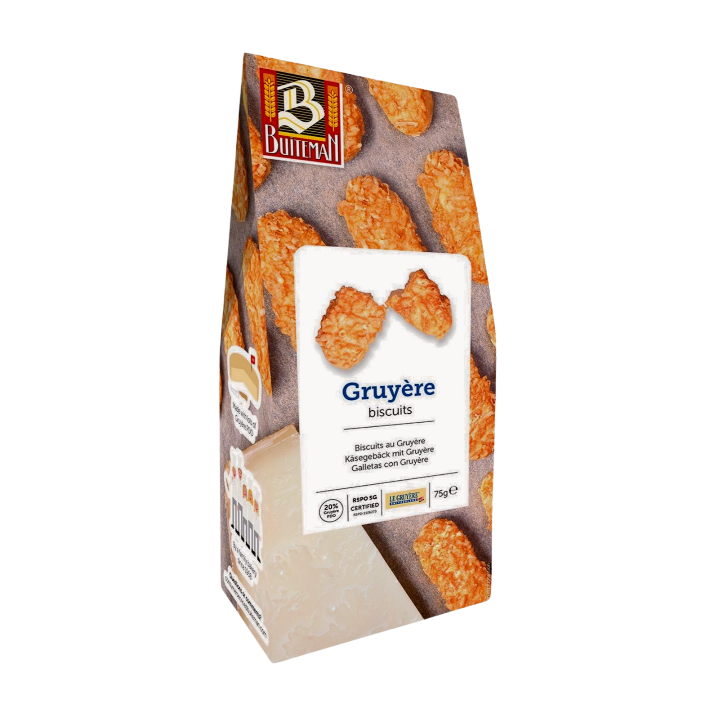 Buiteman Gruyere Biscuits (75g)