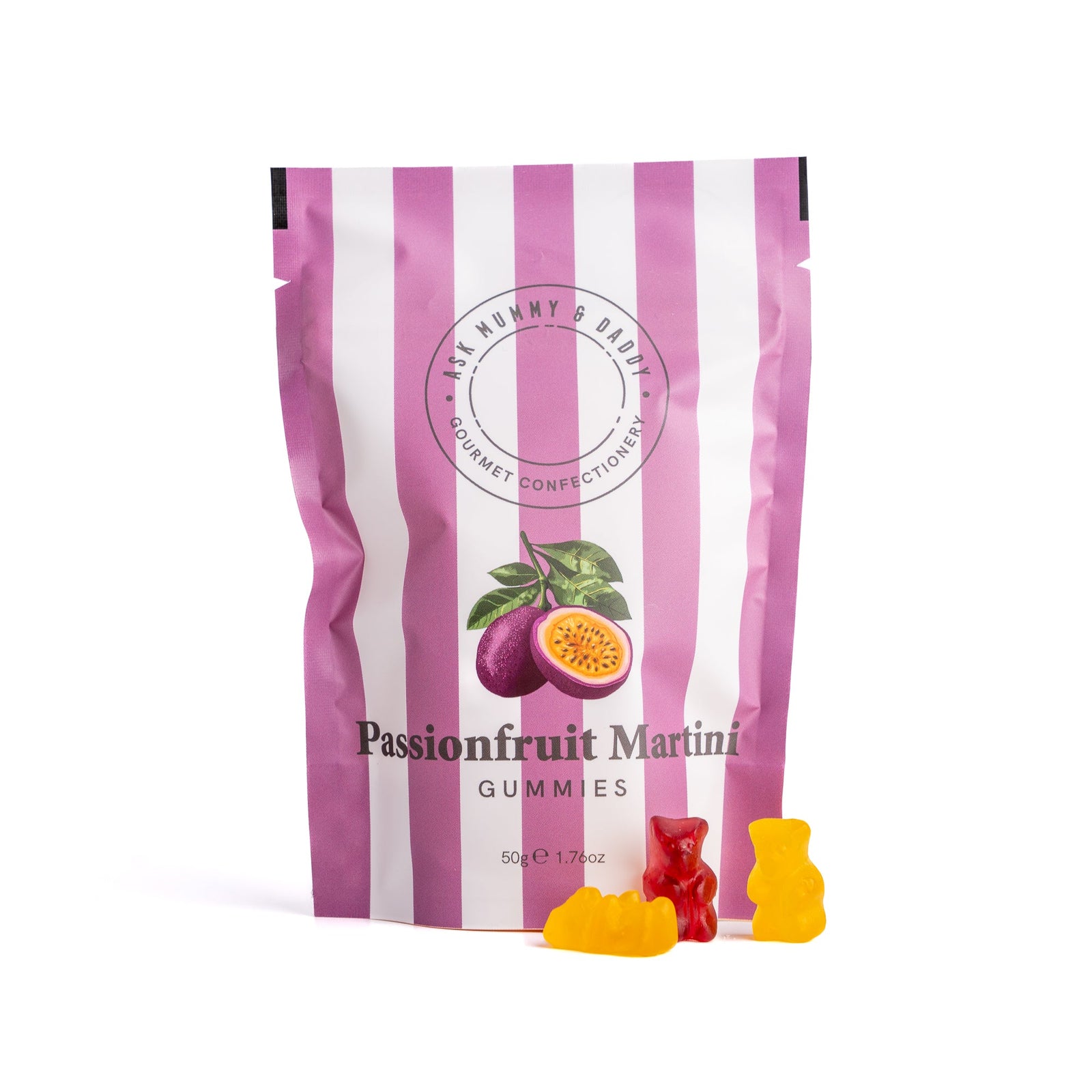 Ask Mummy & Daddy Passionfruit Martini Gummies (50g)