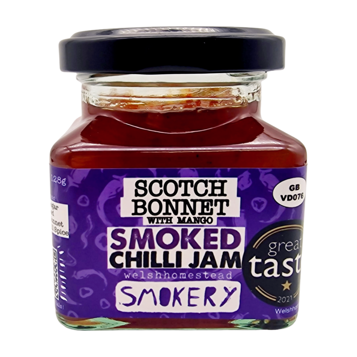 Welshhomestead Smokery Scotch Bonnet & Mango Smoked Chilli Jam (128g)