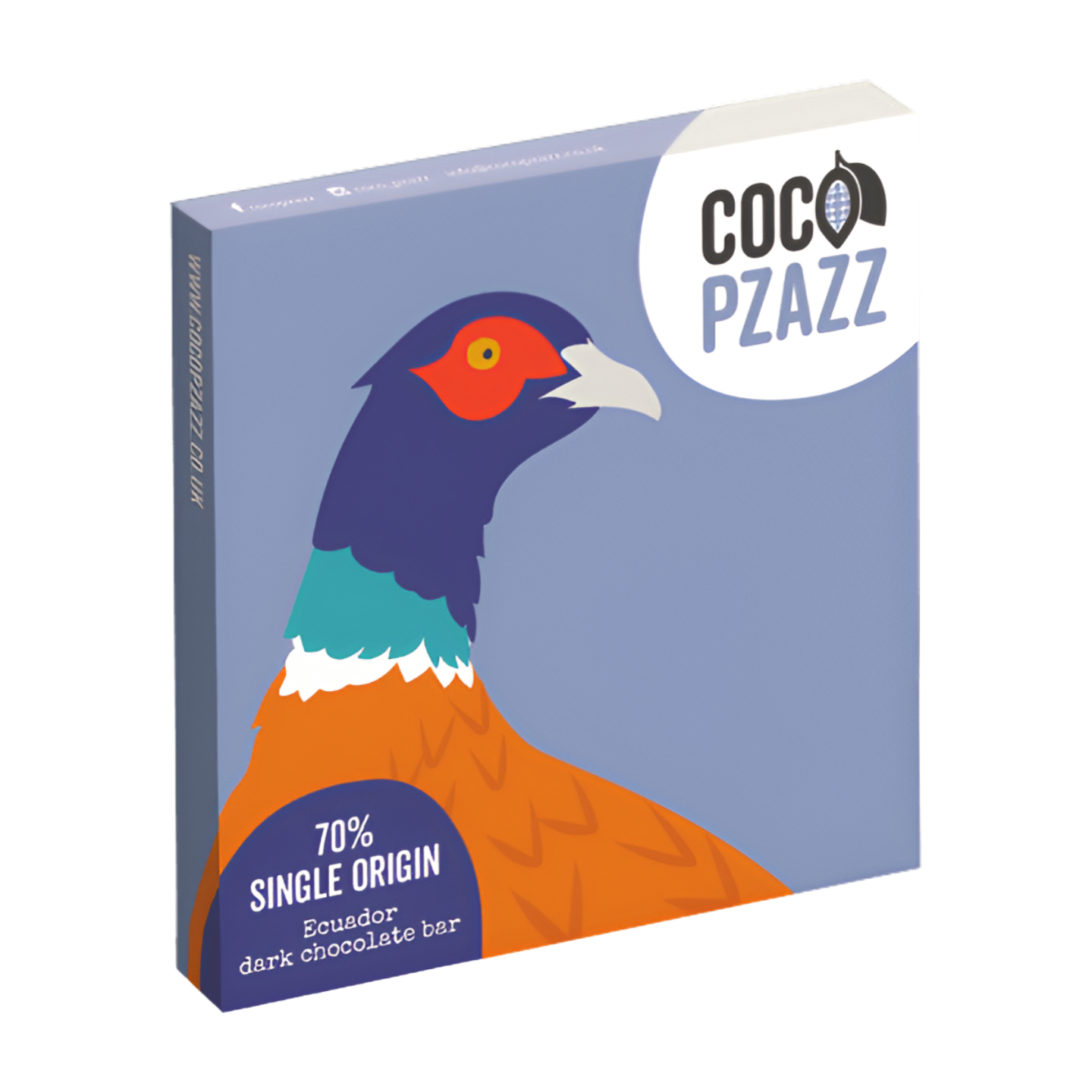 Coco Pzazz 'Pheasent' 70% Ecuador Dark Chocolate Bar (80g)