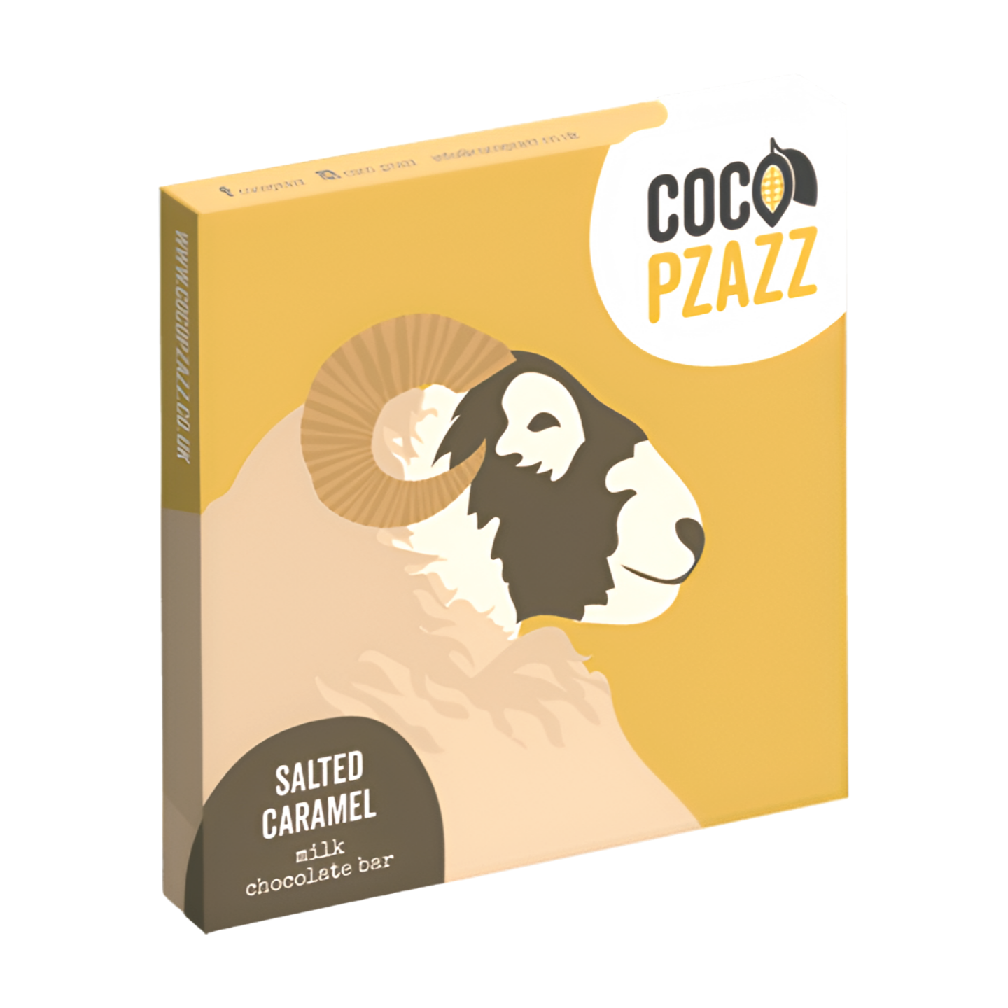 Coco Pzazz 'Sheep' Salted Caramel Milk Chocolate Bar (80g)