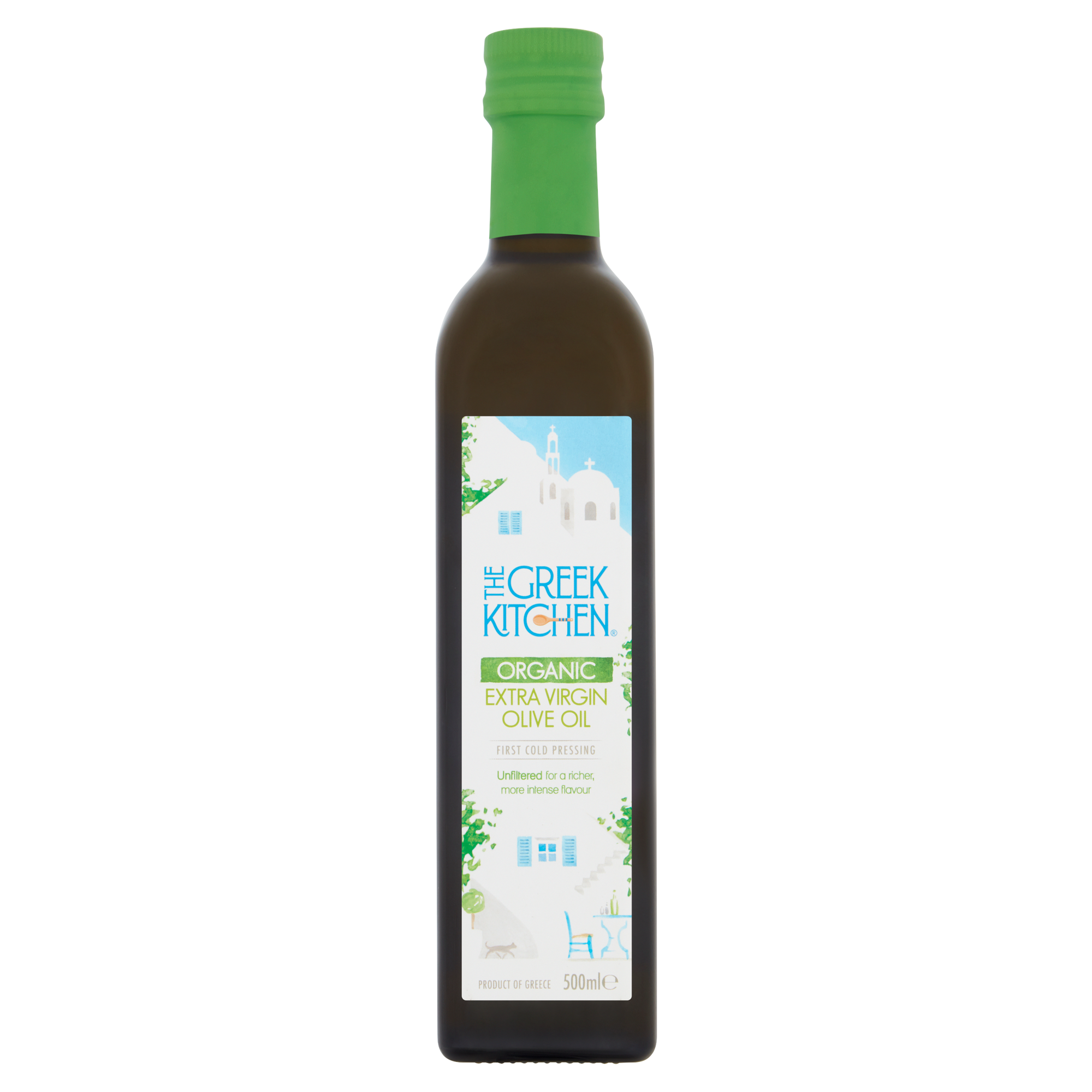 The Greek Kitchen Organic Unfiltered Extra Virgin Olive Oil (500ml)