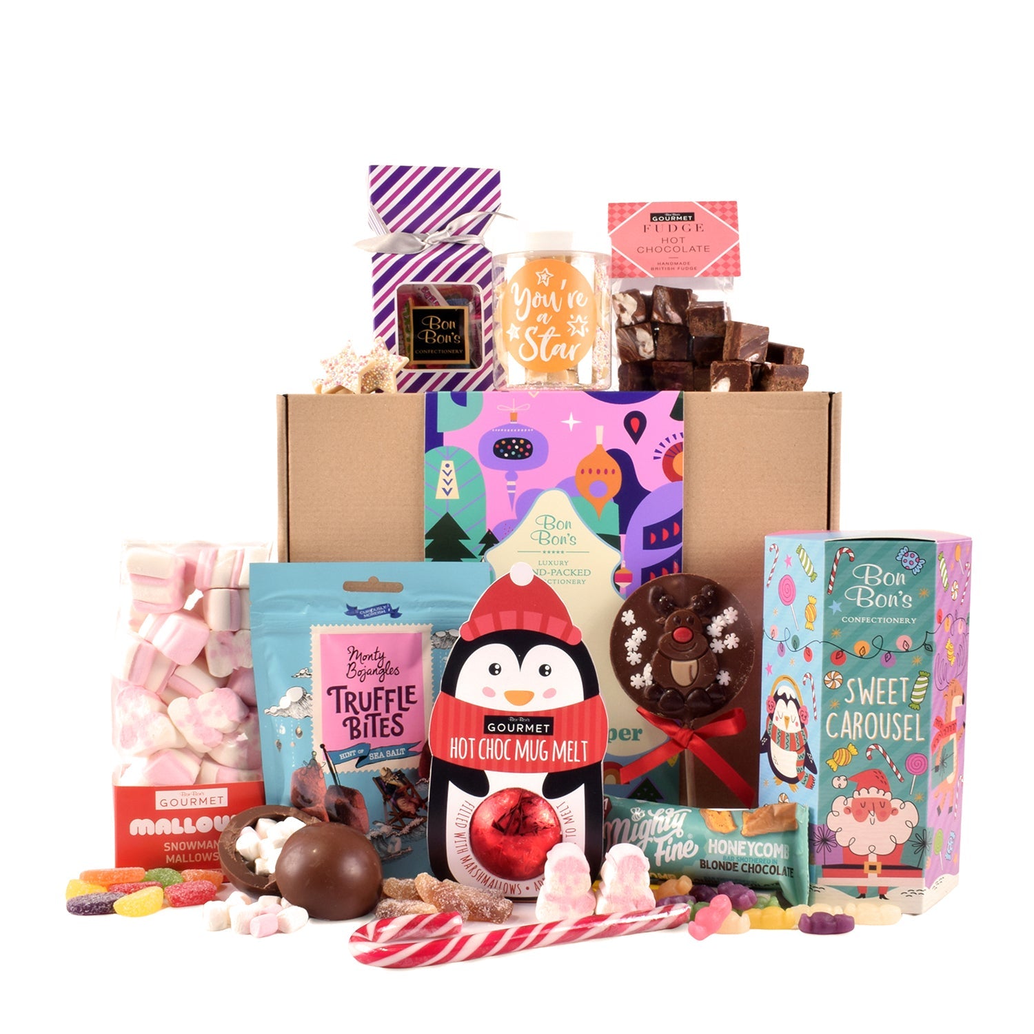 Bon Bons Sweet Carousel Gift Box Christmas Sweets Hamper
