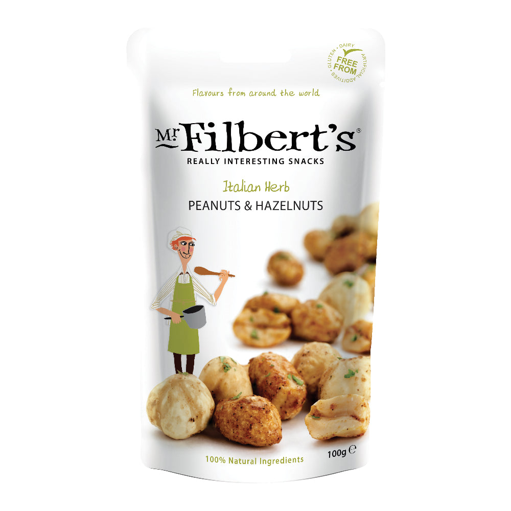 Mr Filbert's Italian Herbs Peanuts & Hazelnuts (100g)