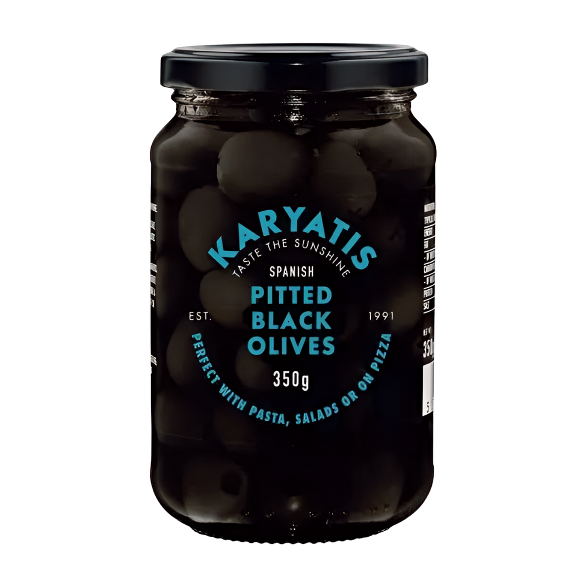 Karyatis Spanish Pitted Black Olives (350g)