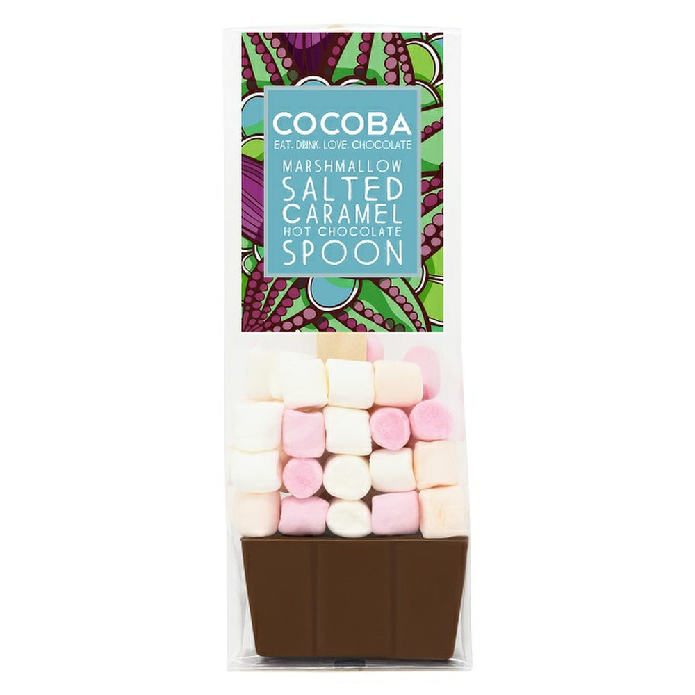 Cocoba Marshmallow Salted Caramel Hot Chocolate Spoon (50g)