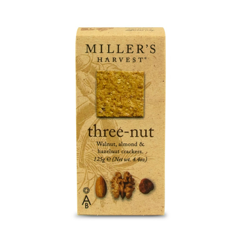 Artisan Biscuits Miller's Harvest Three Nut Crackers (125g)