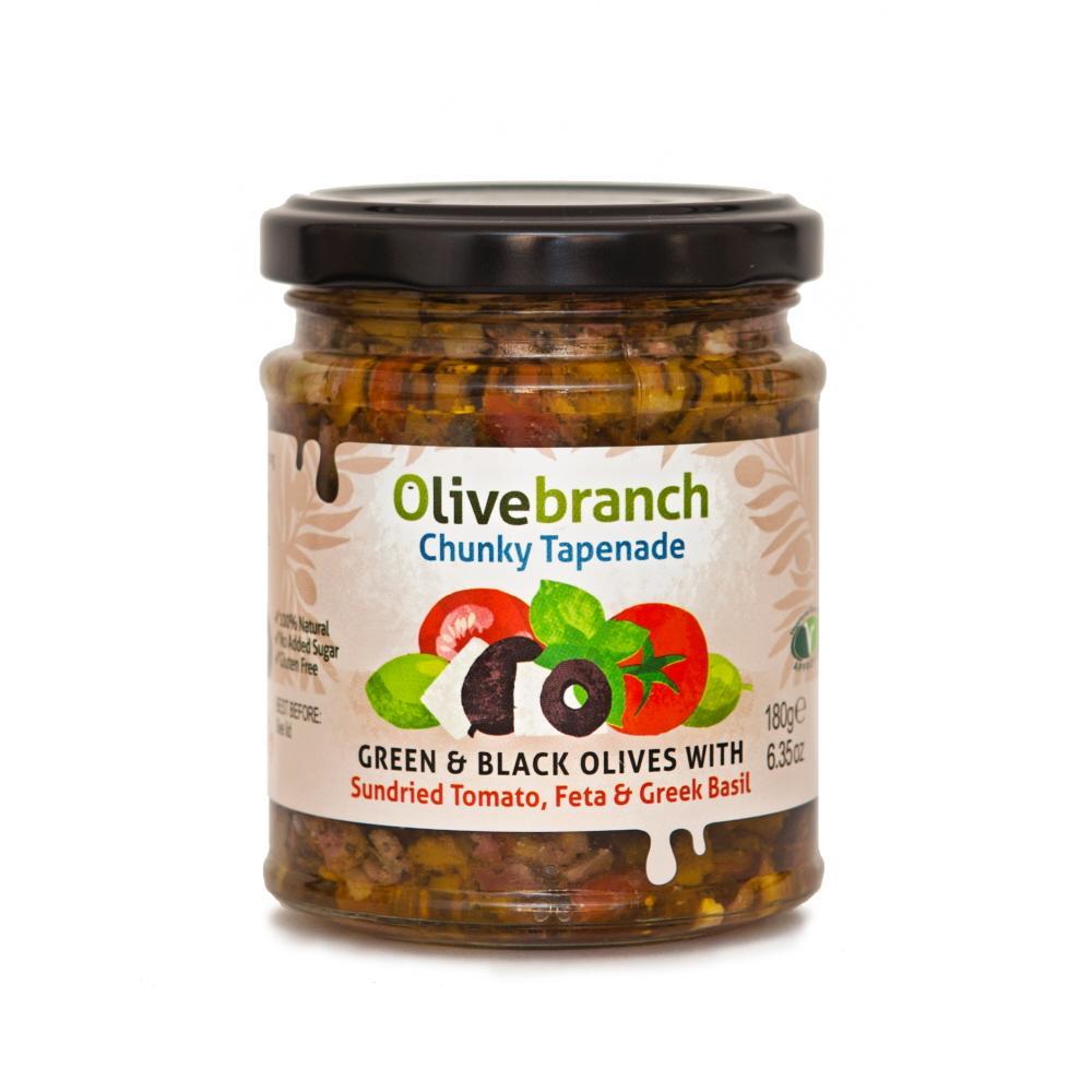 Olive Branch Sundried Tomato Feta & Greek Basil Tapenade (180g)