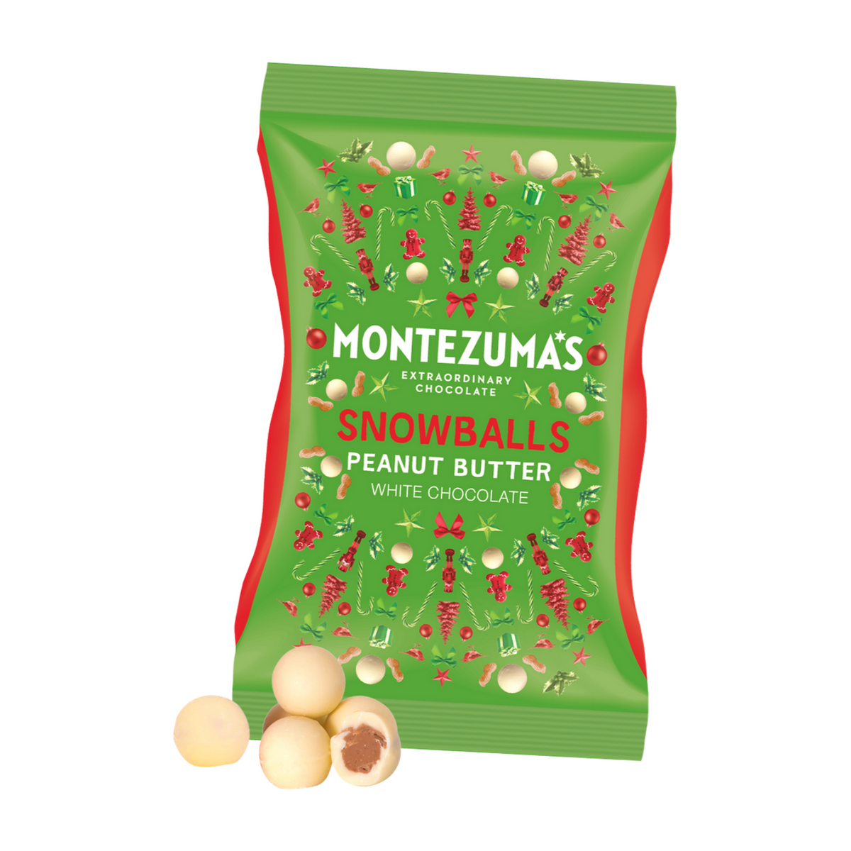 Montezuma's Peanut Butter White Chocolate Snowballs (150g)