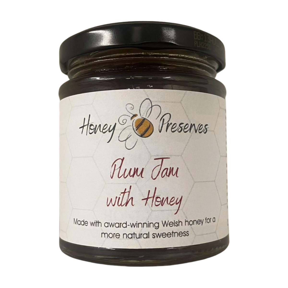 Honey Bee Preserves Plum Jam with Honey (227g)