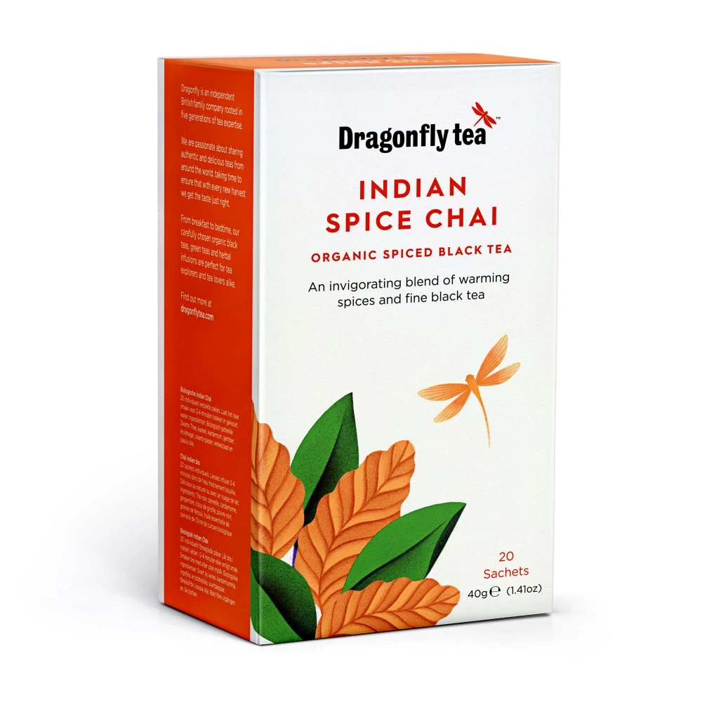 Dragonfly Tea Organic Indian Spice Chai (20 Sachets) by Dragonfly Tea - The Pop Up Deli