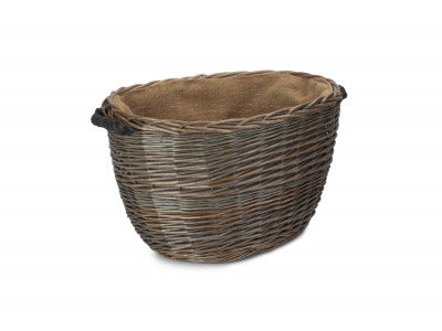 MEDIUM OVAL LOG BASKET