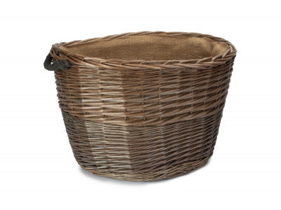 LARGE OVAL LOG BASKET