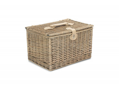 LARGE ANTIQUE WASH FINISH CHEST HAMPER