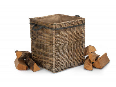 SIZE 2 ANTIQUE WASH SQUARE STORAGE BASKET