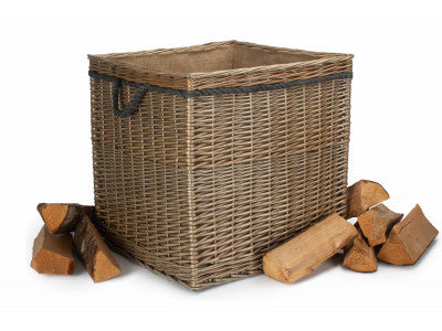 SIZE 3 ANTIQUE WASH SQUARE STORAGE BASKET