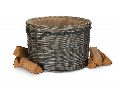 SIZE 3 ANTIQUE WASH ROUND STORAGE BASKET