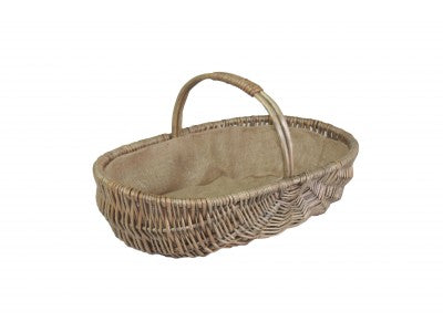 MEDIUM SHALLOW ANTIQUE WASH LINED TRUG