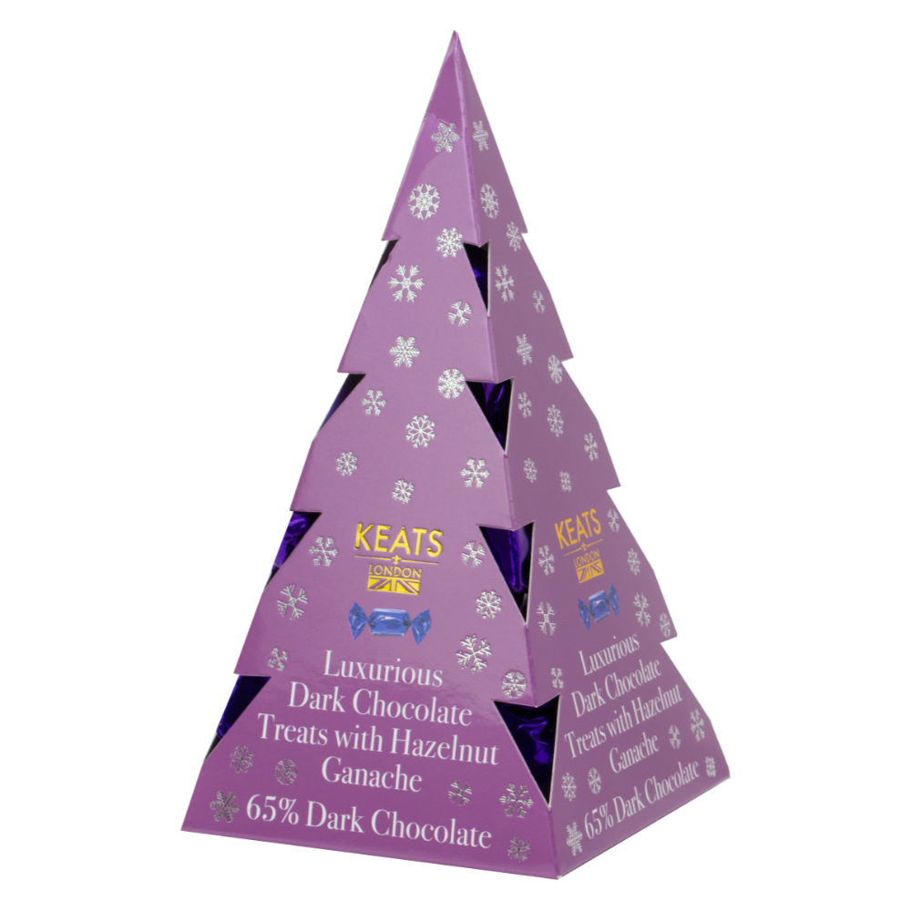 Keats Christmas Tree Dark Chocolate Hazelnut Treats (125g)