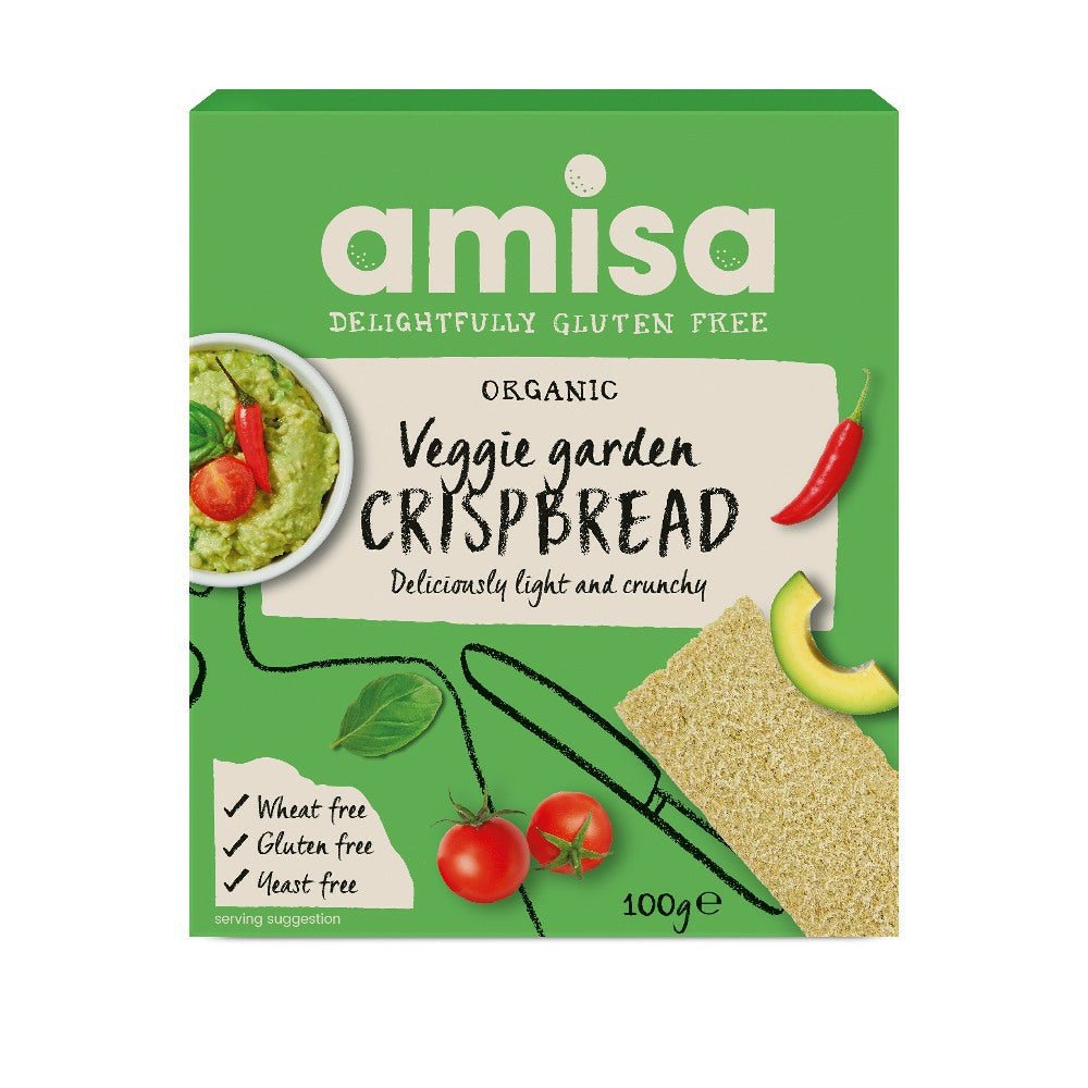 Amisa Organic Veggie Garden Crispbread (100g)