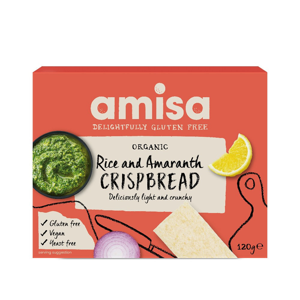 Amisa Organic Rice & Amaranth Crispbread (120g) by Amisa - The Pop Up Deli