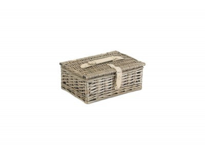 10" ANTIQUE WASH SPLIT WILLOW HAMPER