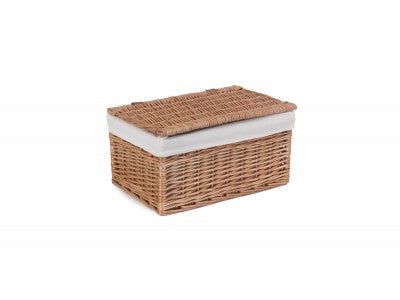 MEDIUM DOUBLE STEAMED STORAGE HAMPER with WHITE LINING