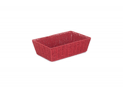 LARGE RED PAPER ROPE TRAY