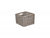 SMALL SQUARE ANTIQUE WASH UNLINED STORAGE BASKET