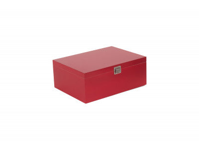 14" RED WOODEN BOX
