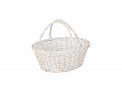 LARGE WHITE SWING HANDLE SHOPPER