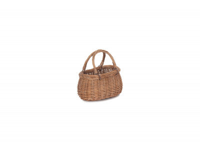 CHILD'S LIGHT STEAMED SWING HANDLED CORACLE SHOPPER