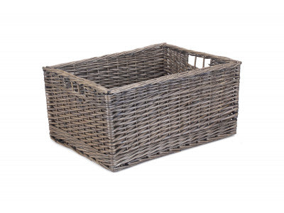 JUMBO ANTIQUE WASH STORAGE BASKET - UNLINED