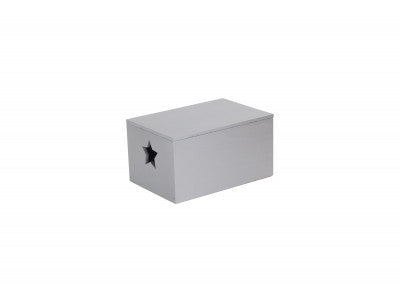 SILVER STAR CUT-OUT WOODEN BOX