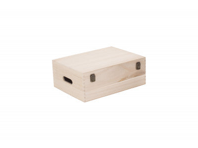 14" UNVARNISHED WOODEN BOX