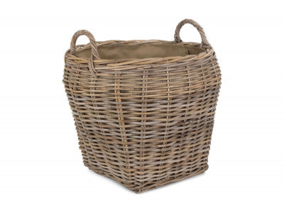 AMPHORA RATTAN LOG BASKET with CORDURA LINING
