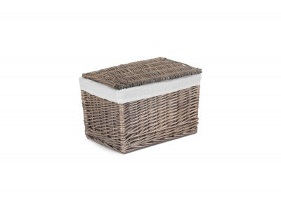 14" TAUPE STORAGE HAMPER