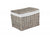 19" GREY WASH STORAGE HAMPER