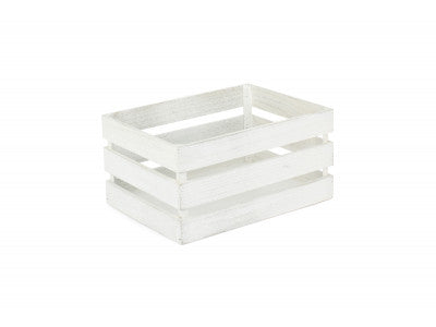 LARGE VINTAGE SLATTED WOODEN CRATE