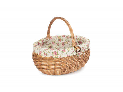 LARGE DELUXE SHOPPER with GARDEN ROSE LINING