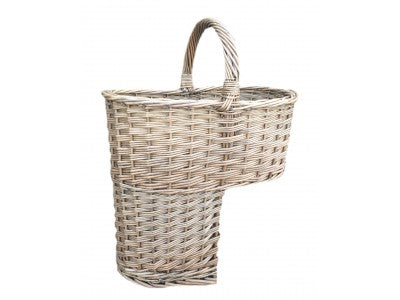 ANTIQUE WASH STAIR BASKET