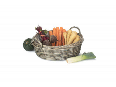 LARGE ROUND ANTIQUE WASH DISPLAY TRAY with PLASTIC LINING