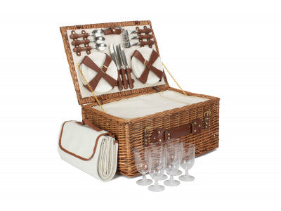 6 PERSON CLASSIC PICNIC HAMPER