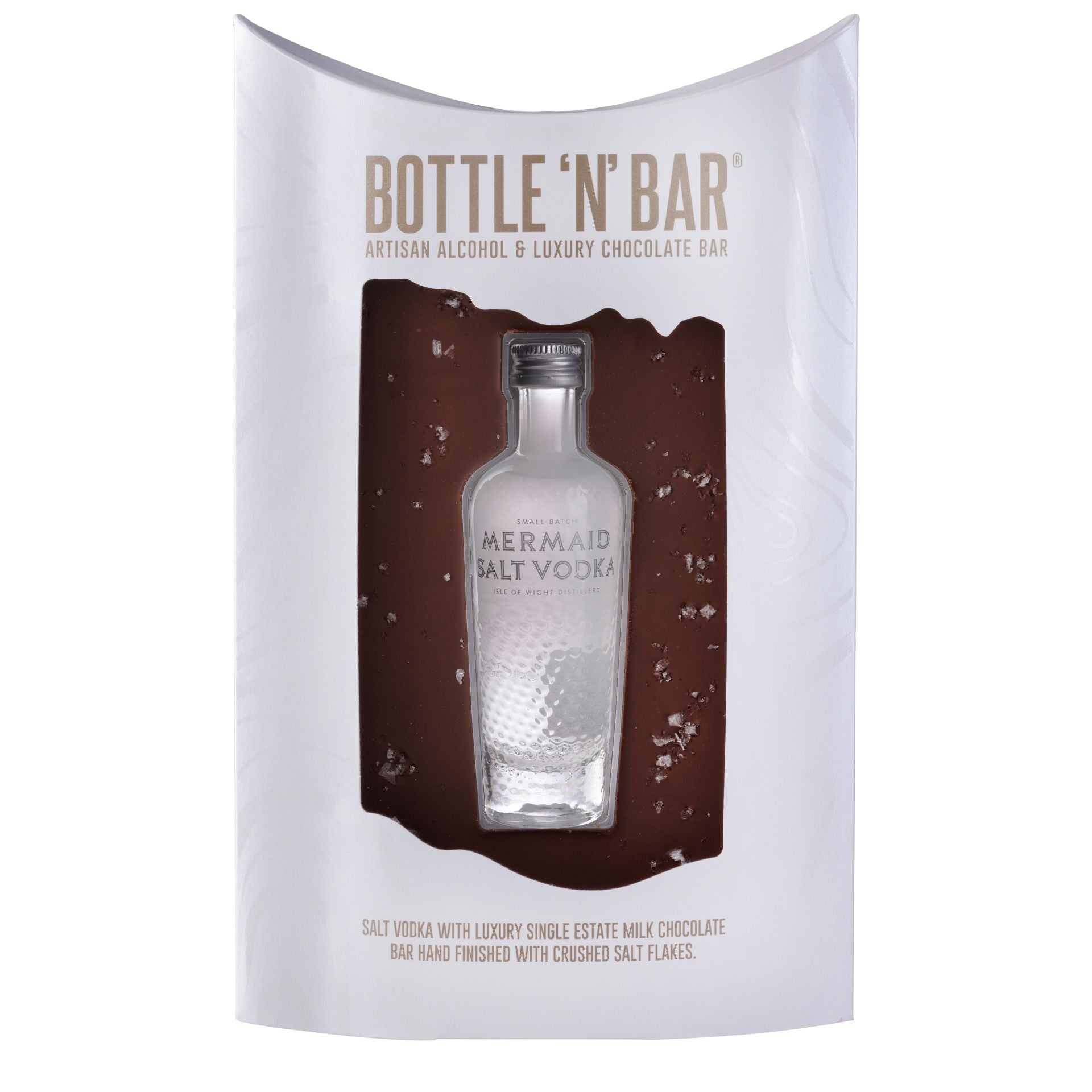 Bottle 'N' Bar Mermaid Salt Vodka & Milk Chocolate by The Pop Up Deli - The Pop Up Deli