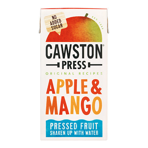 Cawston Press Pressed Apple & Mango Fruit Water 200ml Carton  [WHOLE CASE]