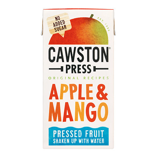 Cawston Press Pressed Apple & Mango Fruit Water 200ml Carton [WHOLE CASE]