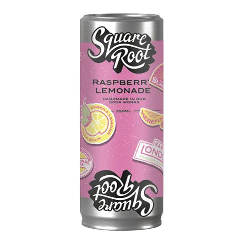 Square Root Raspberry Lemonade 250ml Can [WHOLE CASE]