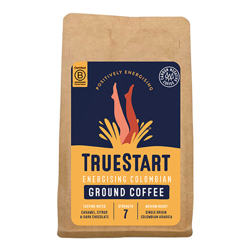 TrueStart Coffee Energising Colombian Ground Coffee 200g [WHOLE CASE]