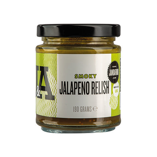 J & A Food Smoky Jalapeno Relish 190g [WHOLE CASE]