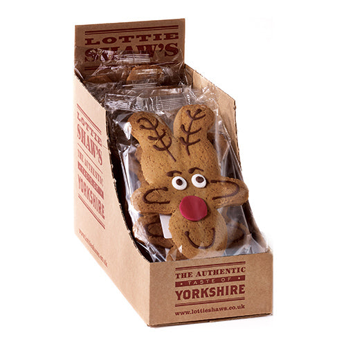Lottie Shaw’s Gingerbread Reindeer 12x Biscuit Display [WHOLE CASE]